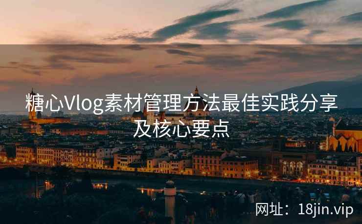 糖心Vlog素材管理方法最佳实践分享及核心要点