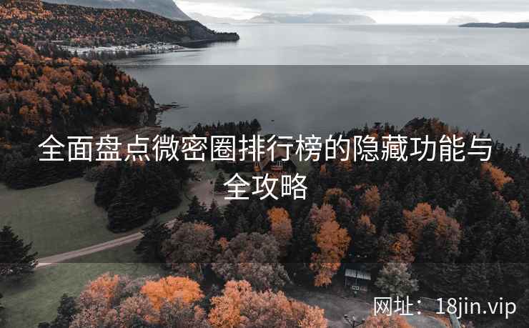 全面盘点微密圈排行榜的隐藏功能与全攻略